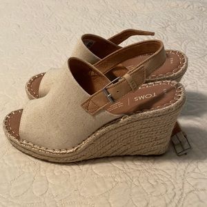 Tom’s wedges, super cute and never worn.